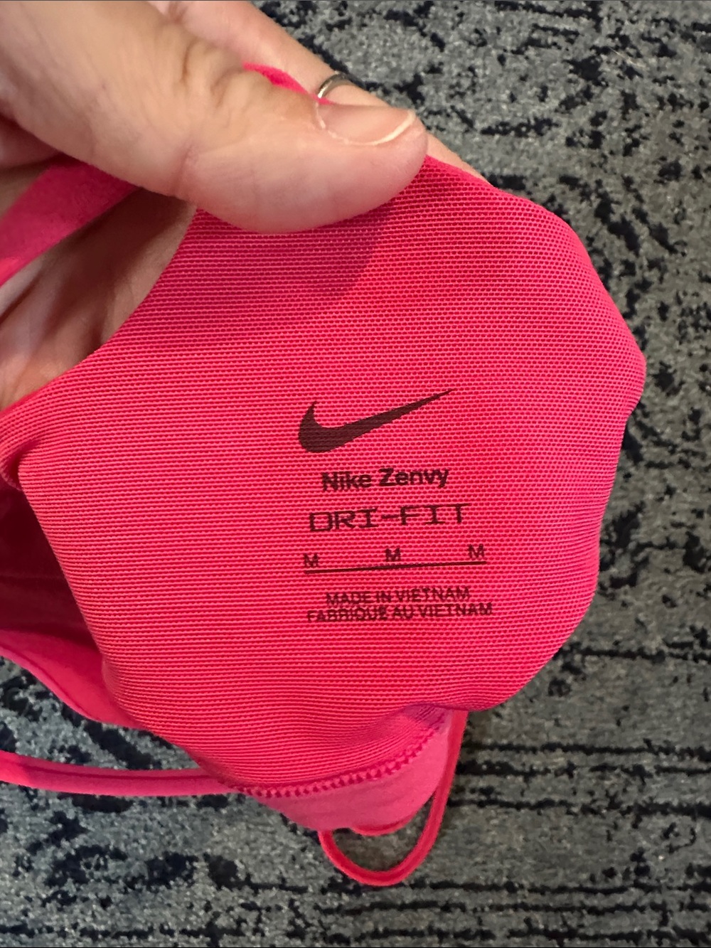 Nike Zenvy dri-fit Bright Pink Strappy Bralette - Women's Intimates size medium - Picture 3 of 3